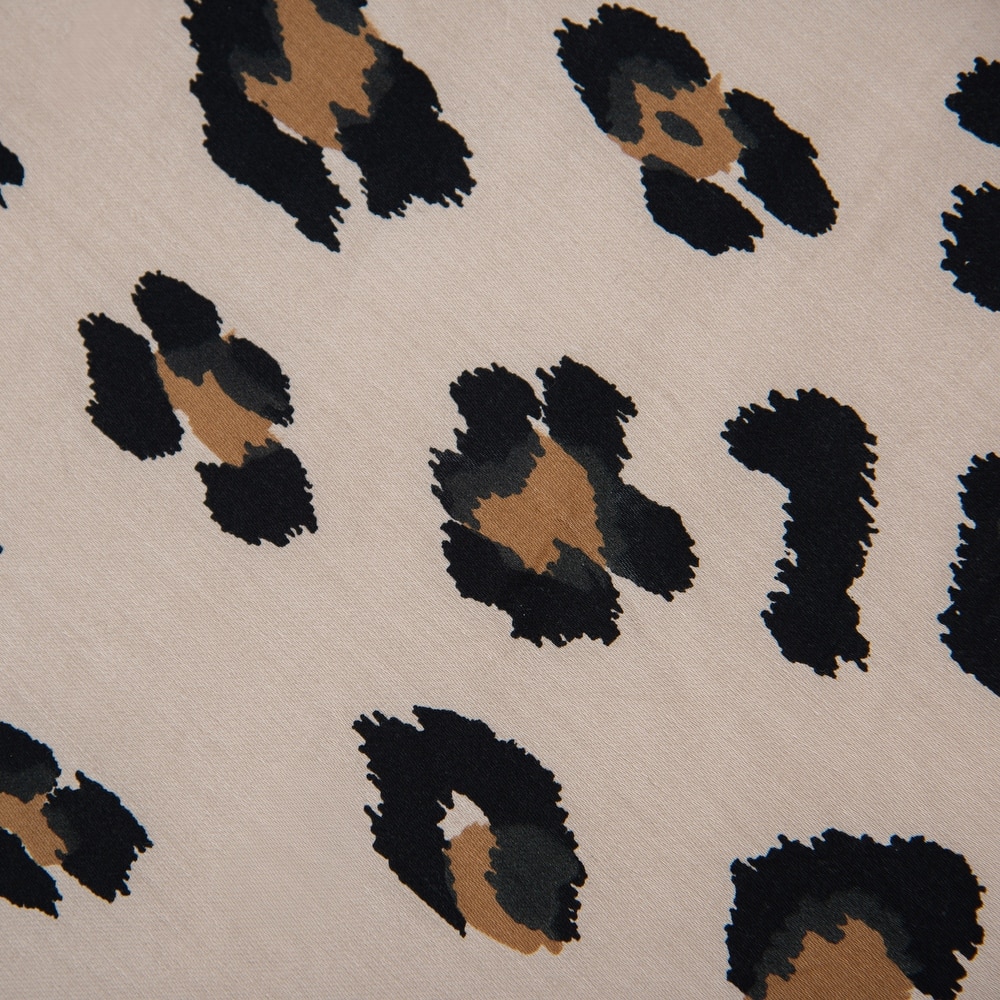 Rizzy Home Leopard Print Cotton Fitted Cribsheet - 28" X 52"