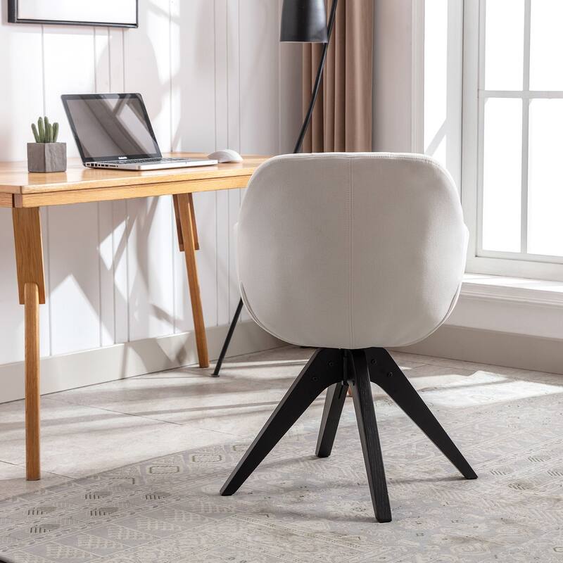 Modern Home Office Swivel Desk Chair Fabric Accent Chair