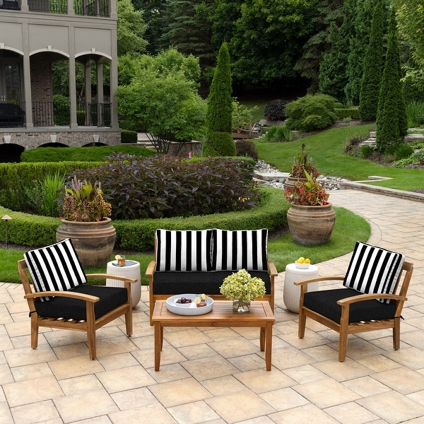 Arden Selections Outdoor Loveseat Cushion Set 48 x 24