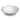 Abode Homewares Retreat Pottery Merge Bamboo Serving Bowl - White - 12"