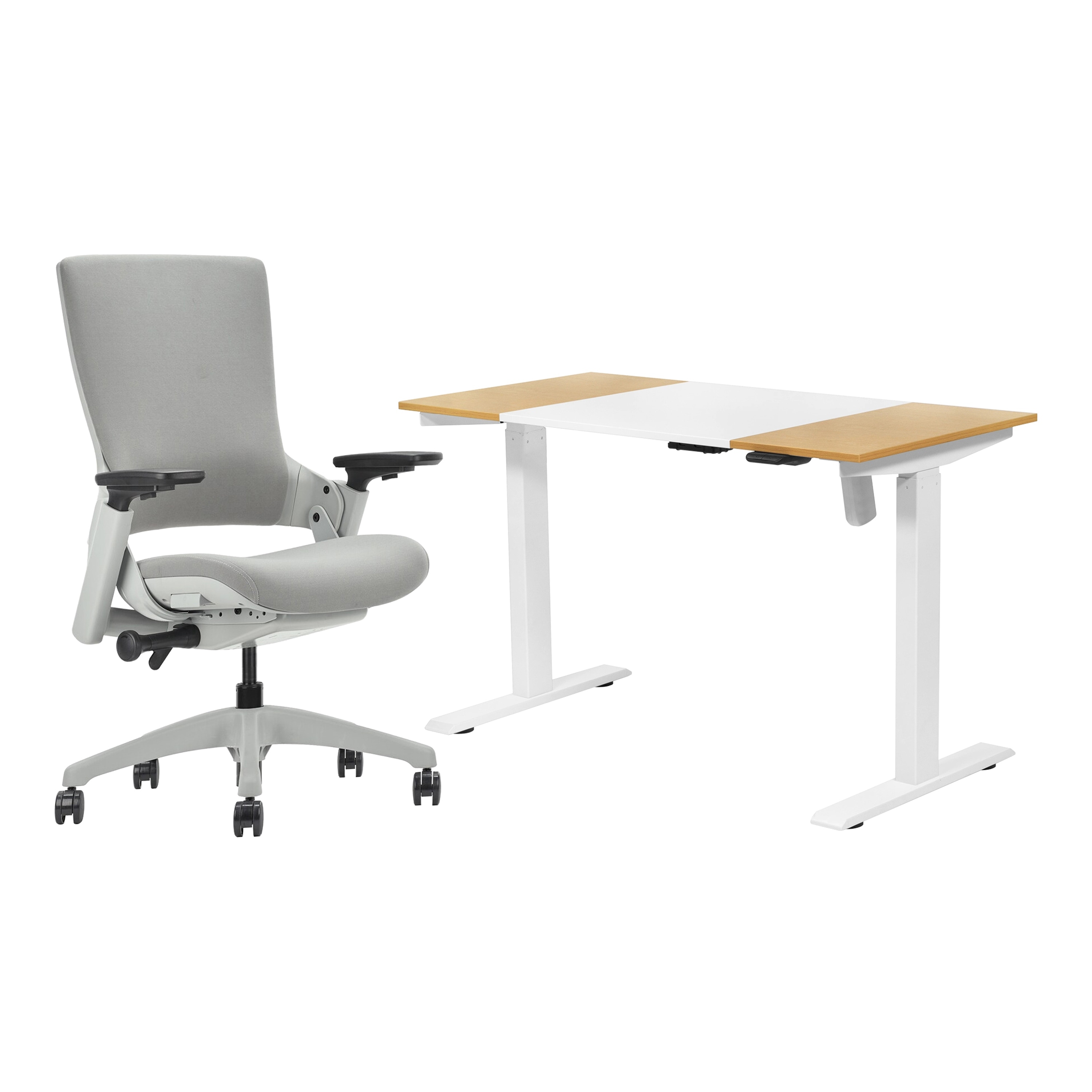 Furniture Of America Getty Modern White 2 Piece Desk And Chair Set Overstock 33984350