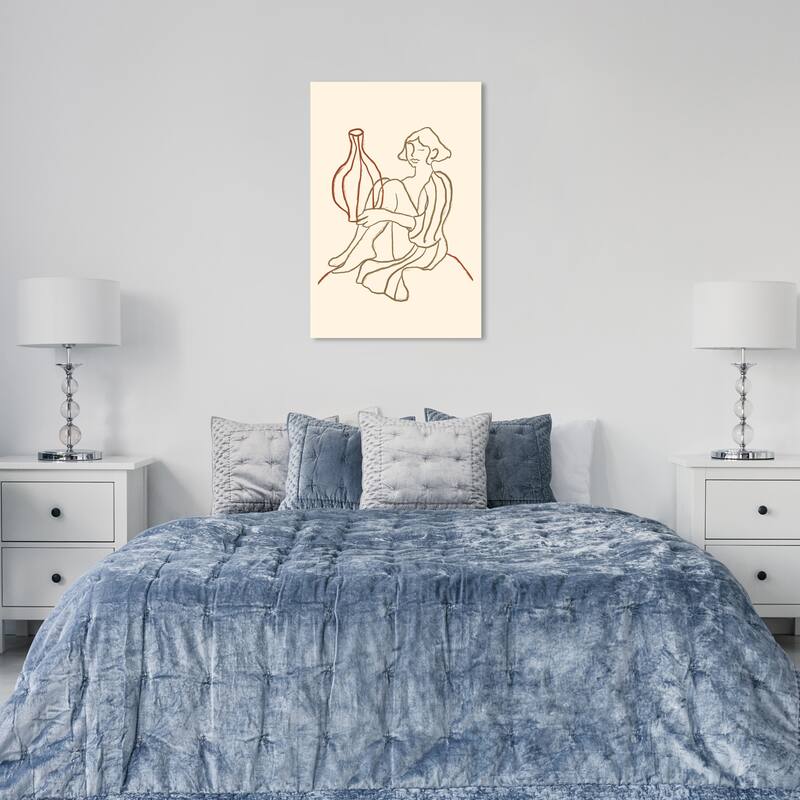 Wynwood Studio Canvas Education and Office Stretch Brown and Ivory Modern & Contemporary Wall Art Canvas Print - 36 x 24
