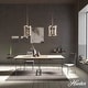preview thumbnail 15 of 29, Hunter Astwood 16" 4-Light Round Chandelier, Dining Room Table, Kitchen Island, Cage, Transitional, Art-Deco
