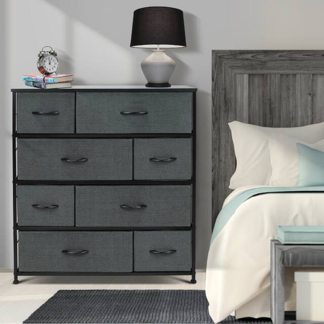 Dresser w/ 8 Drawers Furniture Storage & Chest Tower for Bedroom