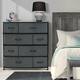 Dresser w/ 8 Drawers Furniture Storage & Chest Tower for Bedroom