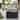 Outdoor Bar Table Wicker Bar Cart with Cabinet Black