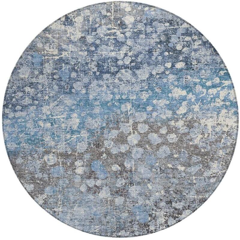 HomeRoots Abstract Transitional Rectangle Outdoor Rug
