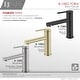 preview thumbnail 21 of 35, STYLISH Single Handle Modern Bathroom Basin Sink Faucet in Stainless Steel - Faucet Height: 6 3/8" Spout Height: 3 7/8"
