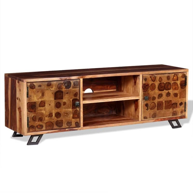 vidaXL TV Stand Solid Wood Sheesham 47.2"x11.8"x15.7" - 47.2" x 11.8" x 15.7"