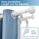 preview thumbnail 22 of 32, Round Ball Designer Double Drapery Adjustable Curtain Rod & Hardware