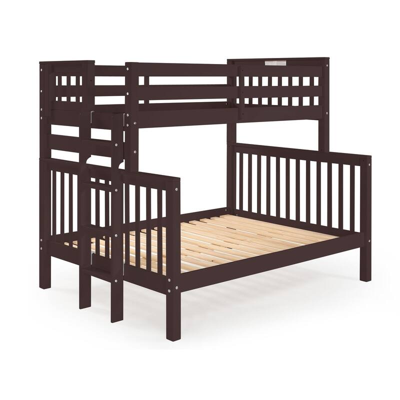 Taylor & Olive Trillium Twin over Full Bunk Bed with End Ladder