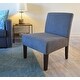 Zenvida Modern Armless Accent Slipper Chair, Solid Hardwood, 23.75"W - Thumbnail 4