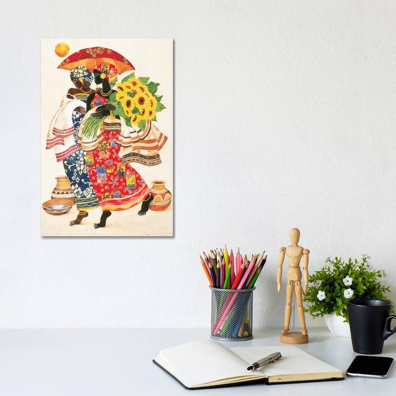 iCanvas "Sunflowers" by Keith Mallett Canvas Print - 12x8x0.75