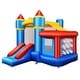 preview thumbnail 1 of 0, Kids Inflatable Castle Bounce House without Blower - Multi - 94" X 106" X 78.5"