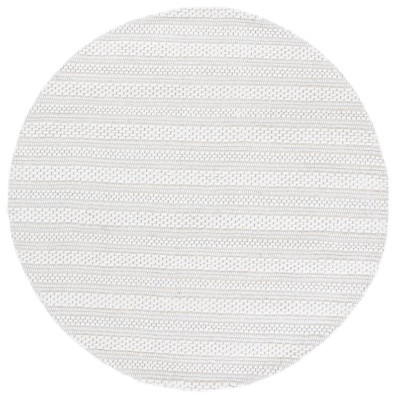 SAFAVIEH Handmade Marbella Rashada Wool Rug - Ivory - 6' Round