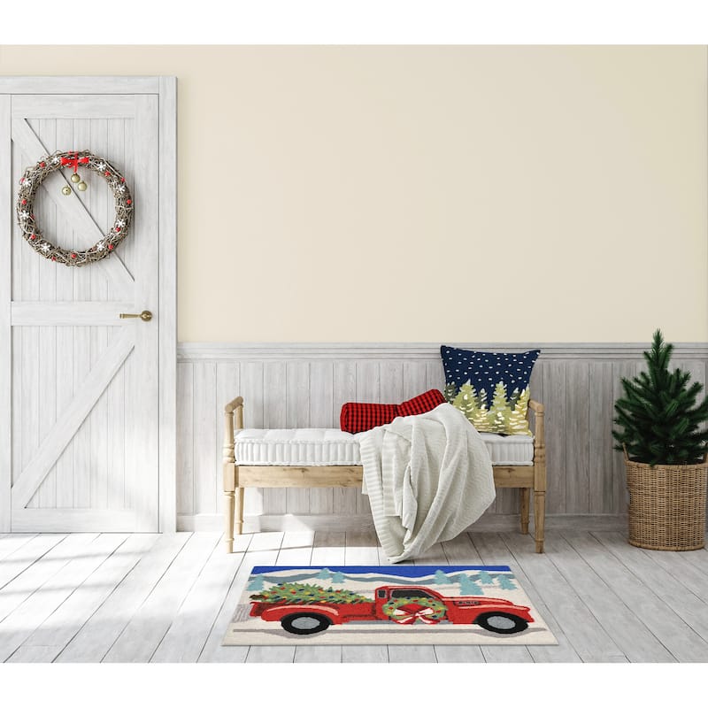 Liora Manne Frontporch Joy Ride Indoor/Outdoor Rug - 1'8" x 2'6"