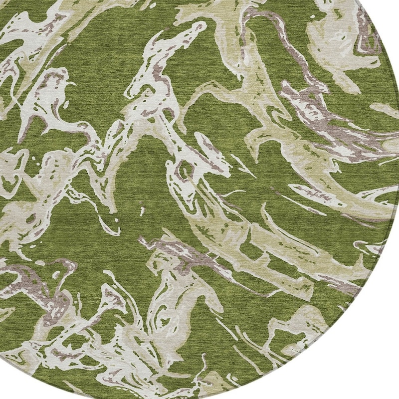 HomeRoots Abstract Transitional Rectangle Outdoor Rug