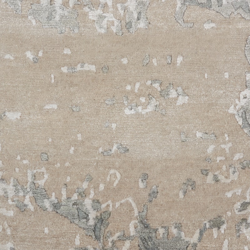 Nourison Silk Shadows Modern Abstract Beige Sheen Area Rug