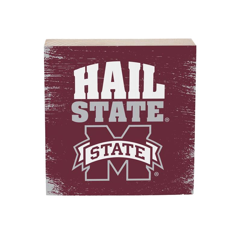 Mississippi State University Wooden Tabletop Mantel Shelf Sign
