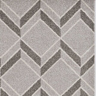 5'X8' Grey Machine Woven Uv Treated Herringbone Illusion Indoor Outdoor Area Rug 5'X8' Grey Machine Woven Uv Treated Herringbone Illusion Indoor Outdoor Area Rug