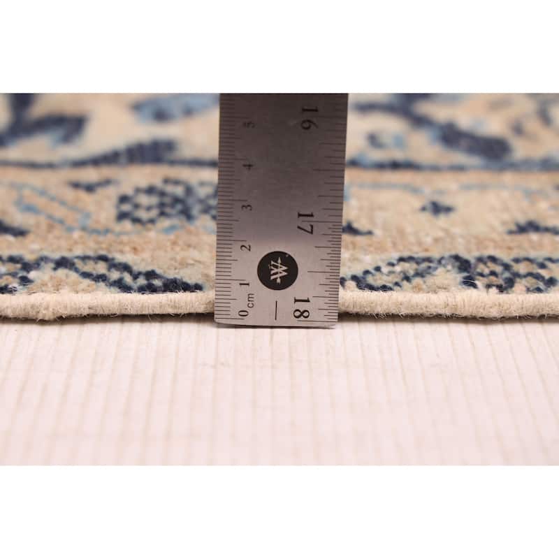 ECARPETGALLERY Hand-knotted Antalya Vintage Beige Wool Rug - 6'9 x 9'5