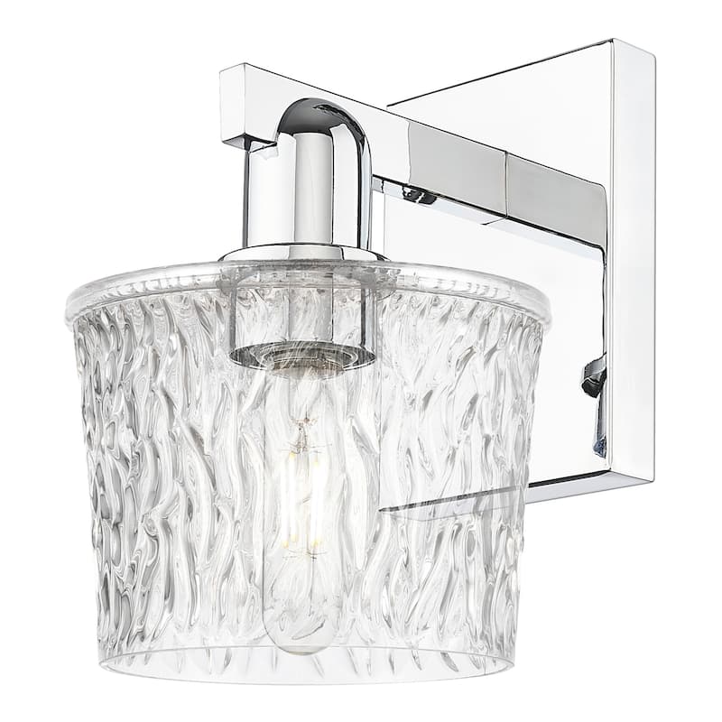 Innovations Lighting 716-1W-11-7 Niagara Sconce Niagara 11" Tall Wall - Polished Chrome / Clear