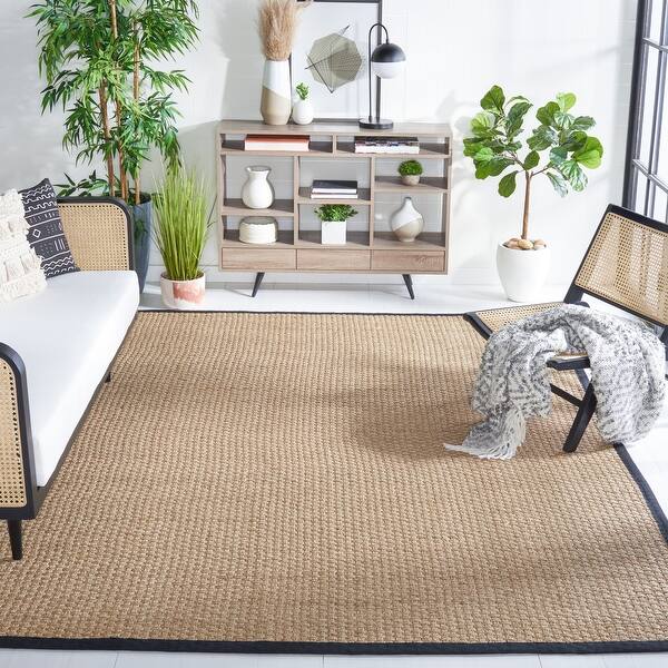 SAFAVIEH Natural Fiber Marina Basketweave Seagrass Rug
