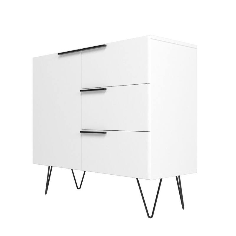 Manhattan Comfort Beekman 35.43 Dresser with 2 Shelves