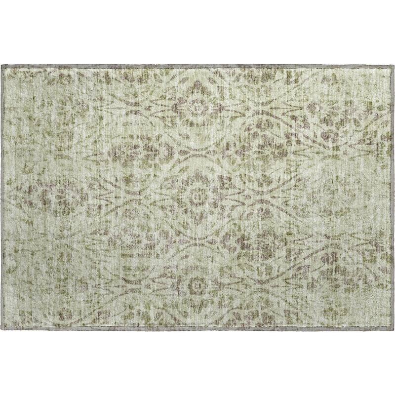 Premium Washable Super Soft Floral Damask Mayfield Rug