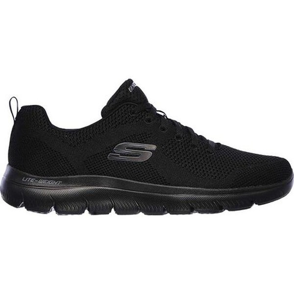 skechers black shoes mens