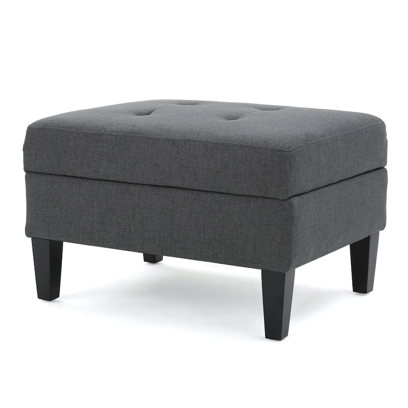 Fabric Tufted Turned Leg Dining Bench