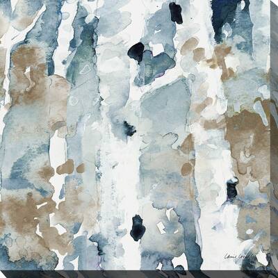 "Blue Upon the Hill Square II" Print on Canvas