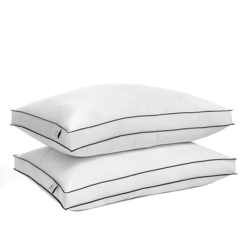 Gaiam® Relax Cotton Gel Down Alternative Pillow Twin Pack - Soft - Queen - Set of 2