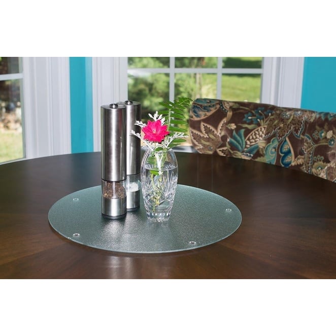 Chop-Chop Round Glass Cutting Board Or Counter Saver, 16 Inches