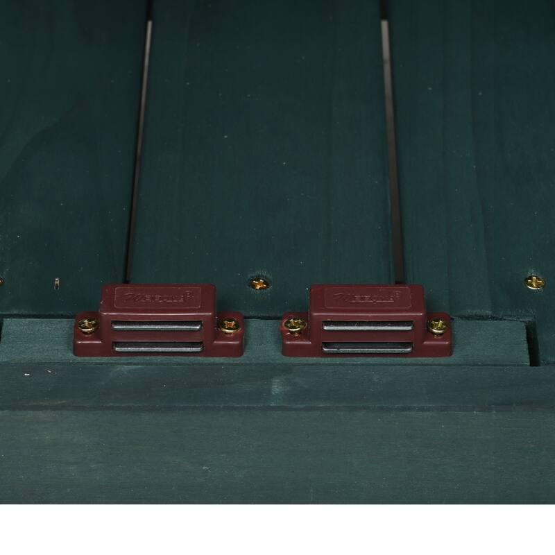 Potting Bench with Hutch, 50.2" Solid Fir Wood Garden Workstation, 2 Shelves, 2 Cabinets, 3 Side Hooks, Outdoor Planting Table