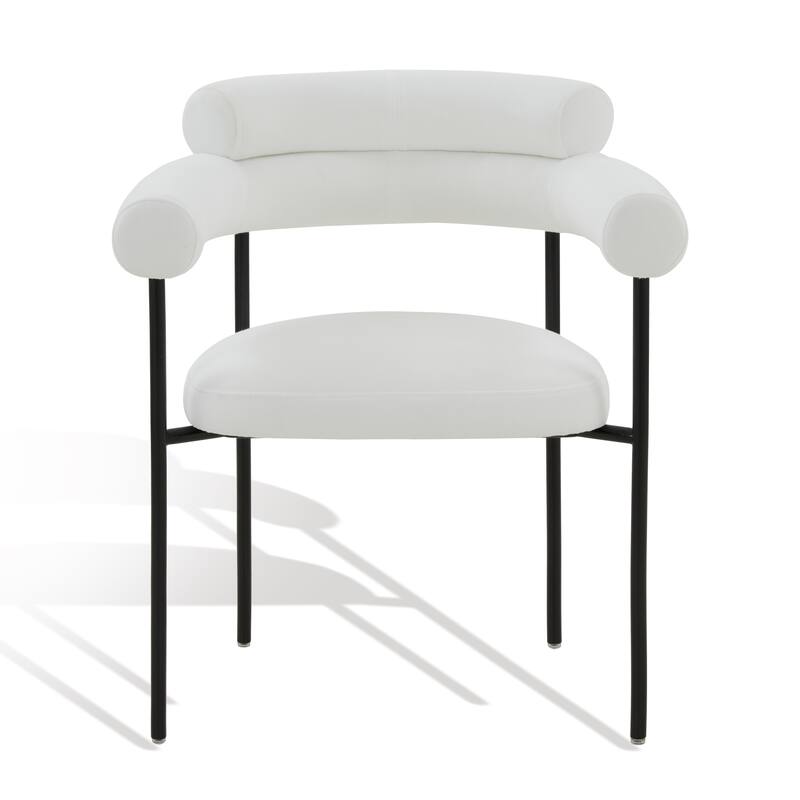SAFAVIEH Couture Frouwe Curved Back Dining Chair (Fully Assembled) - 26Wx21Dx30H