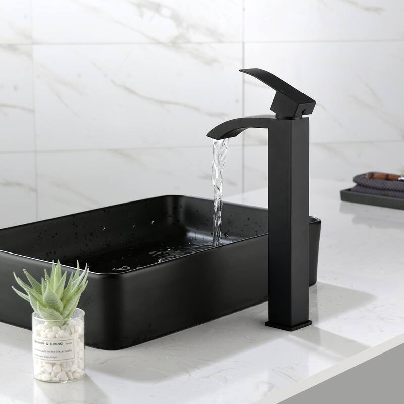 Single Handle Deck Mount Bathroom Faucet - 3"13"