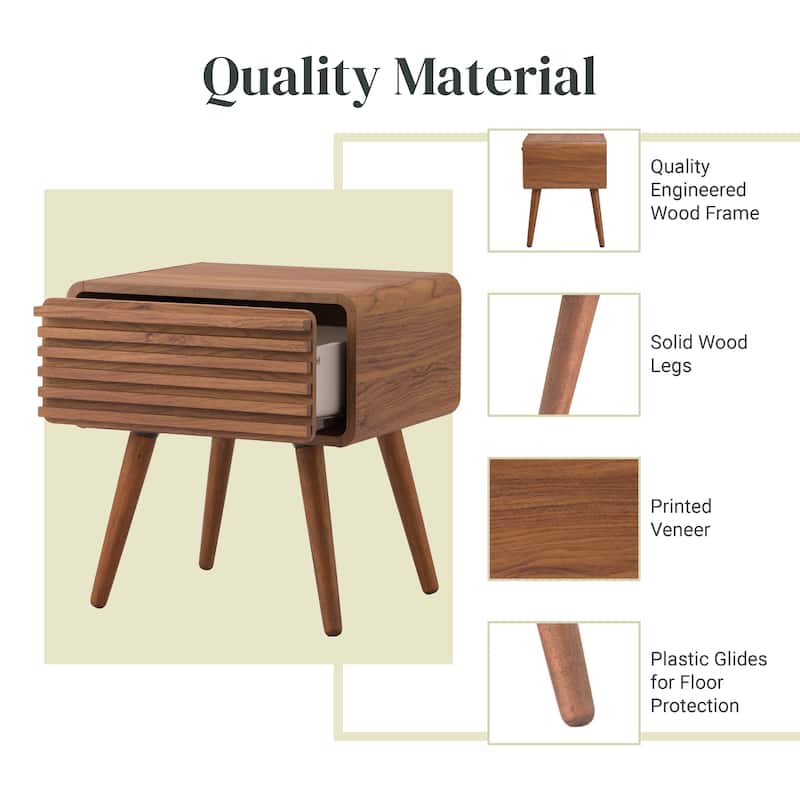 NPD Furniture Wilson Slat Side / End Table