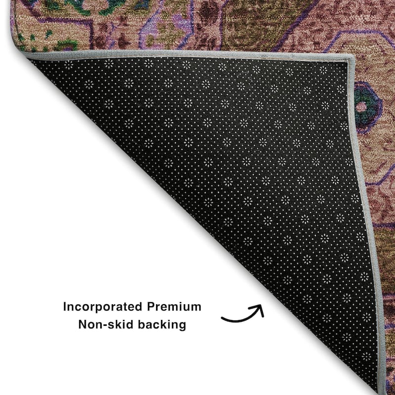 Premium Washable Super Soft Vintage Traditional Mayfield Rug