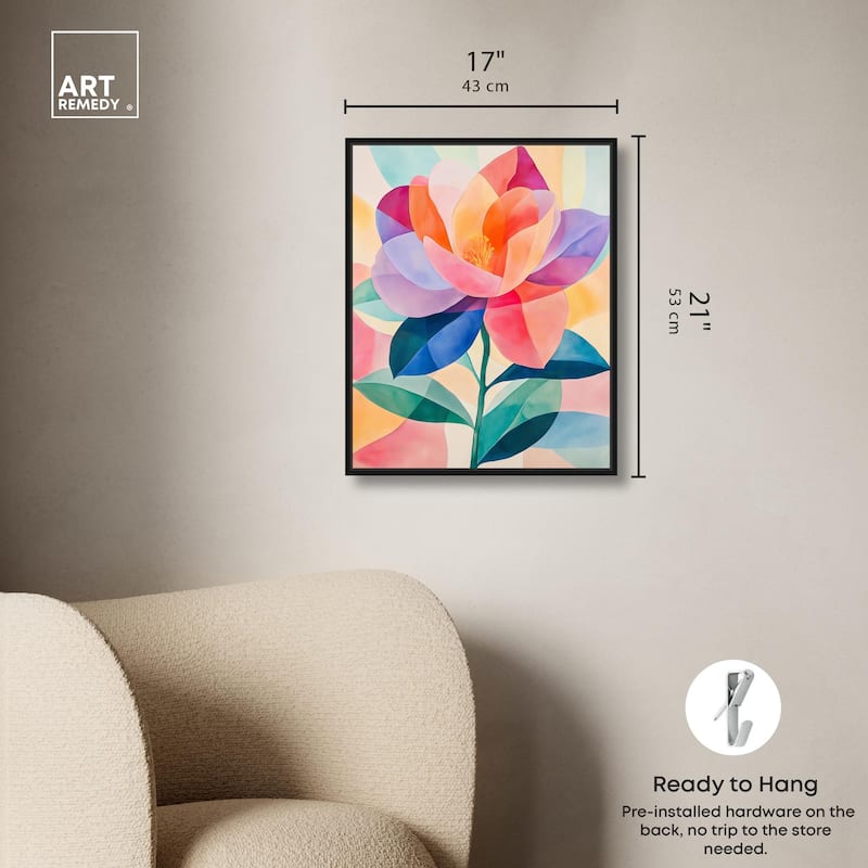 Ail Geofloral II Canvas by Art Remedy