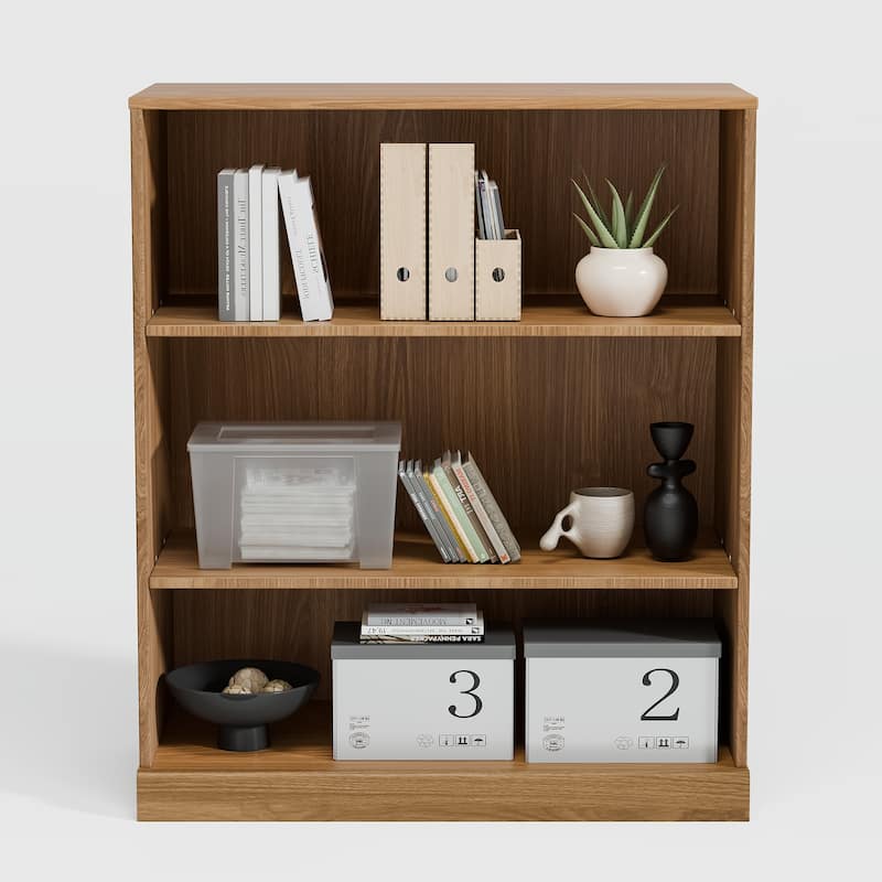 Doorless Wood Bookshelf Storage Cabinet Bookcase&Office Cabinet for Kitchen Bedroom Entryway Living Room Dinning Room