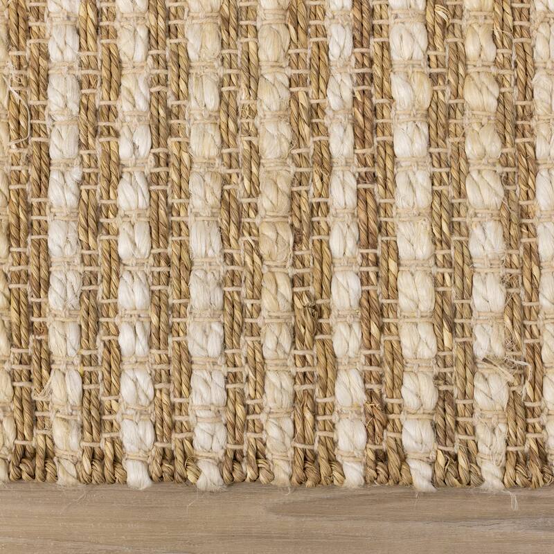 Nairobi Collection - Beige Intricate Weave Rug