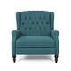 preview thumbnail 2 of 6, Apaloosa Oversized Tufted Fabric Oversized Pushback Recliner by Christopher Knight Home