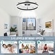preview thumbnail 14 of 118, 20"/24"/72" Oaks Aura Cotti Low Profile Dimmable Smart Ceiling Fan with Lights 6-Speed Flush Mount Modern Remote
