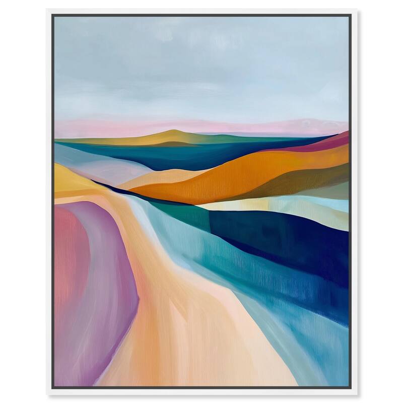 Colorful Dunes II Canvas by Art Remedy - 16" x 20" - White