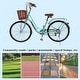 preview thumbnail 10 of 9, Womens Beach Cruiser Bike-26 Inch Unisex Classic Bicycle with Basket Retro Bicycle - L68.9xH41.3