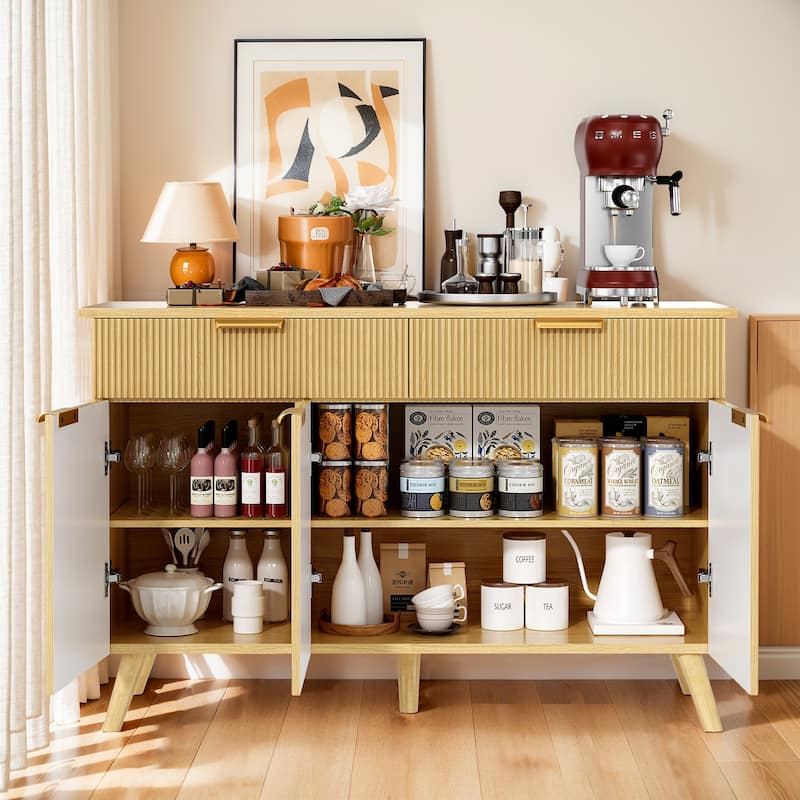 Pocassy 47-Inch Buffet Cabinet with Storage