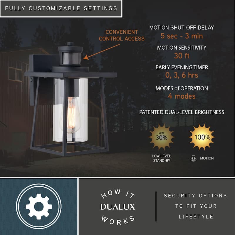 Vaxcel Lighting T0729 Geneva 11" Tall Outdoor Wall Sconce with Clear