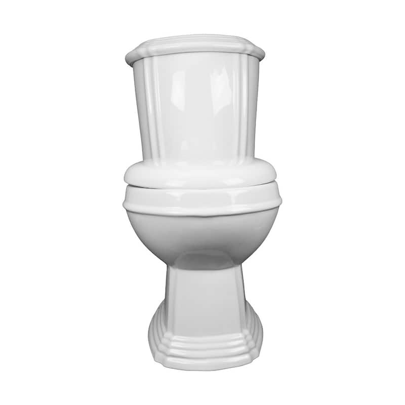 Sheffield White 2-Piece Round Toilet with Dual Flush - Renovators Supply - White