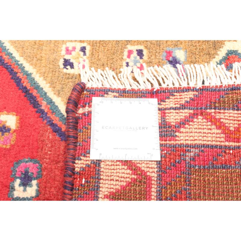 ECARPETGALLERY Hand-knotted Melis Vintage Brown Wool Rug - 2'0 x 8'6